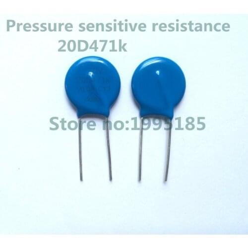 10pcs/lot 20D471K 20D471 10% 470V 20mm ZOV Varistor 471K 20MM Pressure sensitive DIP Parts