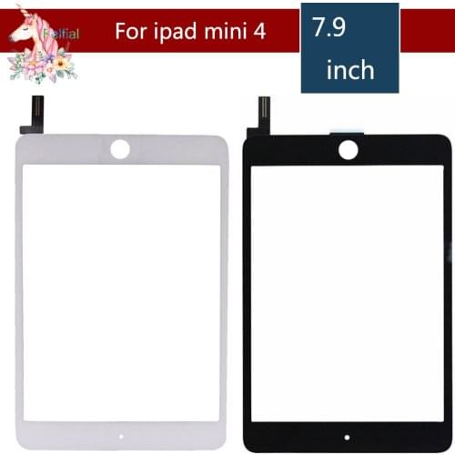 10pcs/lotFor Apple iPad mini 4 Mini4 A1538 A1550 Touch Screen with IC and Adhesive Digitizer Front Glass Replacement