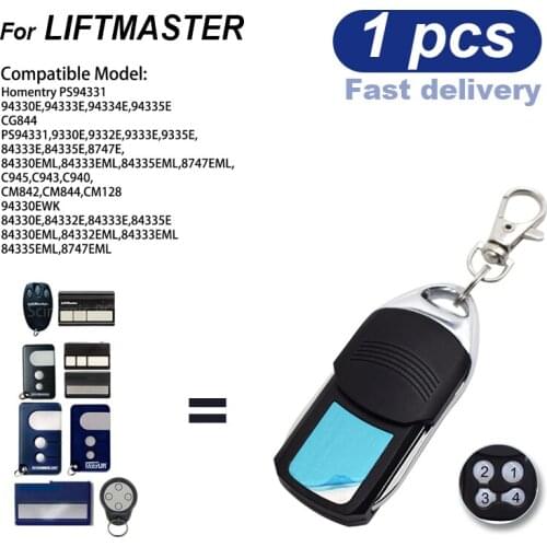5pcs Garage Remote Control 433MHz For Chamberlain Liftmaster Motorlift 84333E 84335E 8747E 84330EML 84333EML 84335EML 8747EML