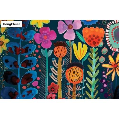 Abstract Flower Figure Full Width Square Round 5D DIY Diamond Painting Crafts Mosaic Embroidery Rhinestone Decoration