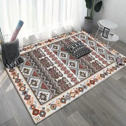 American Retro Carpets For Living Room Moroccan Home Bedroom Carpet Large Sofa Coffee Table Rug Bohemia Study Room Floor Mat
