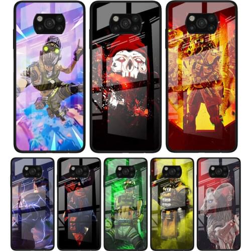Apex Legends Game for Xiaomi Poco X3 NFC F3 M2 F3 F2 X2 X3 Pro Redmi Note 8 9 10 Pro 8T 9T 9S Tempered Glass Phone Case Coque