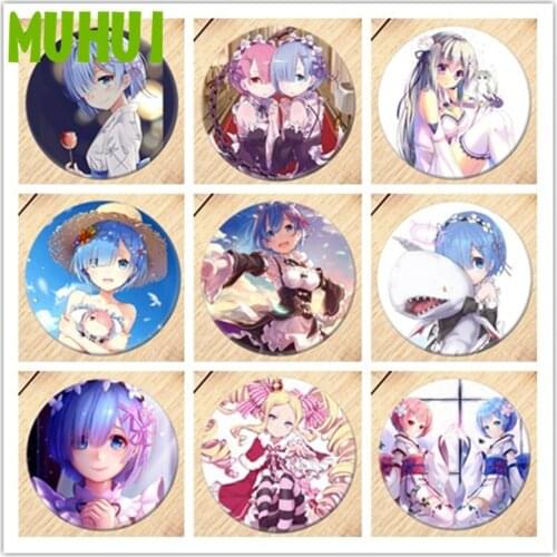 Free Shipping Anime Re:Life in a different world from zero Brooch Pin Badge Accessories For Clothes Backpack Decoration B009