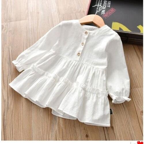 Girls Blouses Cotton Children Tops Spring Summer for Baby Girl Blouse Kids Clothes Girls Shirt Long Sleeve infant toddlers