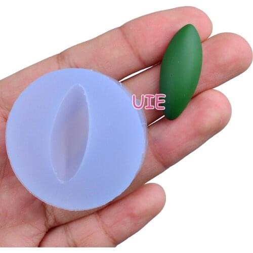 BYL252U 28.1mm x 11.3mm Two Sides Sharp Cabochon Silicone Mold Resin Clay Earrings Necklace Pendant Making Craft Fondant Deco