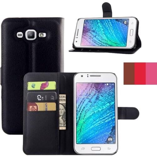 Leather Wallet Flip Case With Card Slot Holder Back Kickstand Cover For Samsung Galaxy J7 Neo J701M/J7 Nxt J701F/J7 Core SM-J701