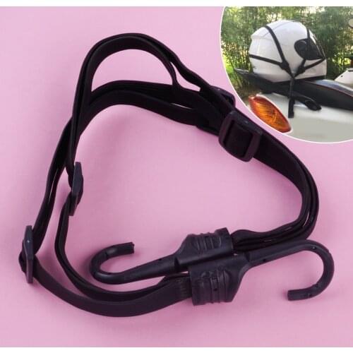 DWCX Motorcycle Strength Retracable Electric Cars Bikes Bag Luggage Helmet Fixed Elastic Rope Belt String Cord Band Strap Refit