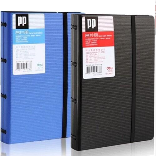 Effective Business Name Card Book Classification Easy Book deli 5778 Creative Thin Business Card Holder Book Plastic Id Holder