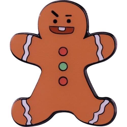Gingerbread Man Enamel Pin Enriches Your Holidays with essence of Spicies and Molassess