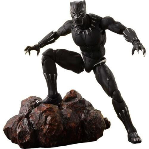 15cm BANDAI SHF marvel legends Avengers: Endgame Black Panther Wakanda Action PVC Collection Model Toy Anime Figure Toys For Kid