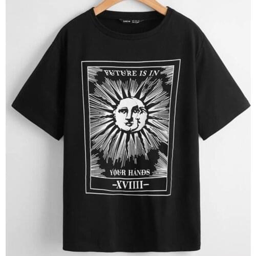 New Plus Size T-shirts For Women Harajuku Summer T Shirt Fashion Tops letter Printed Female T-shirt Casual Tee Woman Clothing