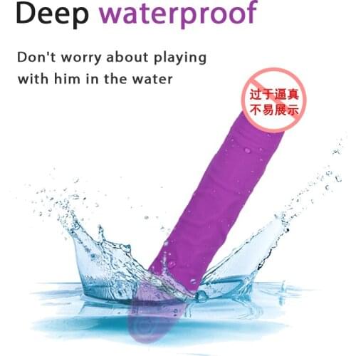 Isseiy 7 Modes Silicone Dildo Vibrator, USB Charging Waterproof Massage Stick Vagina Clitoris Stimulator Sex Toys for Women