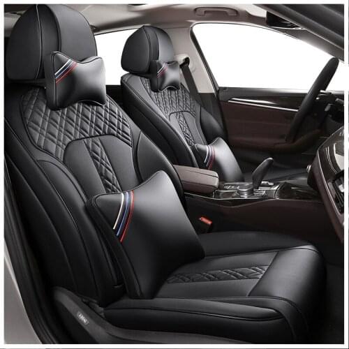 ZHOUSHENGLEE Custom Leather car seat covers For VW T-Cross C-TREK Volkswagen CC SANTANA JETTA BORA Automobiles Seat Covers