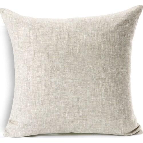 Pure white beige color cushion cover Pillowcase Chair seat Home sofa Decoration kids DIY printing drawing gift Customized for MZ