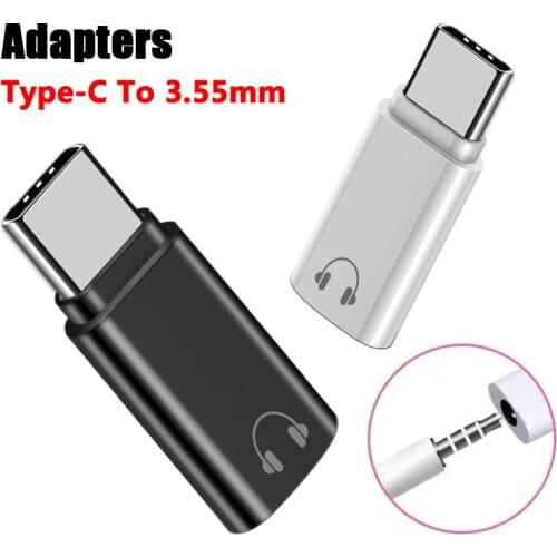 Type-C Adapter Male Type C to Female 3.5mm Adapter For Huawei Xiaomi Samsung Phone 3.55mm earphone to Type C Adapter Converter