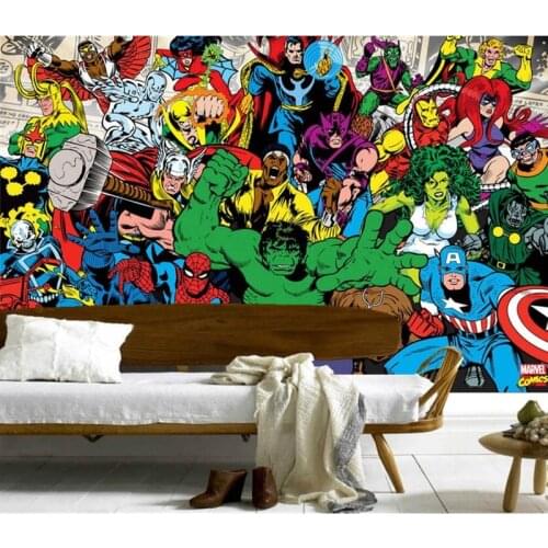 Custom 3D murals,American comic fashion mural papel de parede,hotel coffee shop bar living room sofa TV wall bedroom wallpaper