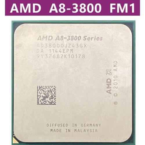 Processeur AMD A8-Series A8 3800 2.4 GHz, Quad Core, prise FM1, 100W