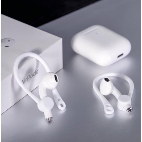 Anti-Lost Silicone Earphone Stand Strap For Apple iphone XS Max X XR Airpods 2/3 Pro Wireless Headphone Holder TPU Earhooks