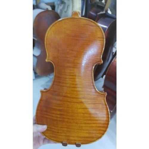 Hand made Nice violin. maple back violin+bow +oblong case+rosin