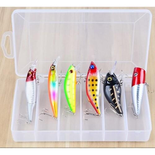 5PCS Minnow Fishing Crankbait Fish Bass lure hook baits 13.5m/24g