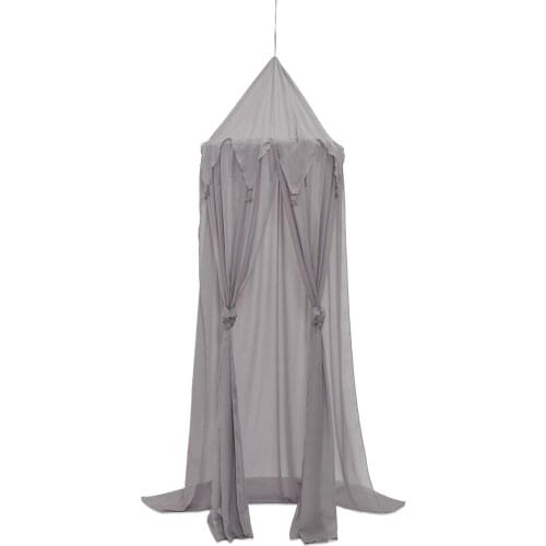 Chiffon triangle flag tassel three-door mosquito net Princess Bed Canopy Cotton Bed Valance Pest control Reject Net Kids Room De