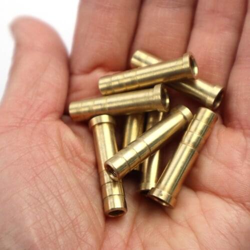 24pc Copper Insert Arrow Fit ID 6.2 mm Carbon Fiberglass Arrows Shaft Archery DIY For Hunting 37grain /50grain