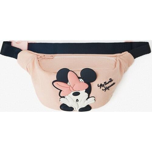 Disney canves carton girls boy messenger bag Mickey mouse chest bag Minnie coin bag belt bag shopping bags