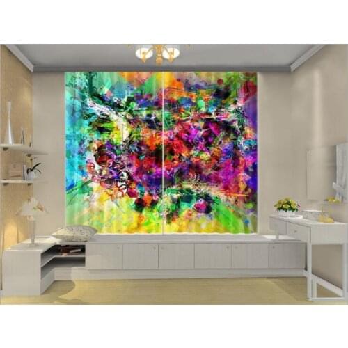 Wedding 3D Window Curtain colour print Luxury Blackout Living Room Bedroom Ballroom decoration Cortina Drapes Rideaux pillowcase