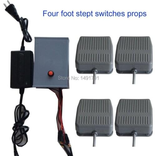 Takagism real life room escape game props step on the foot switch in sequence press the footboard to open the lock to run away