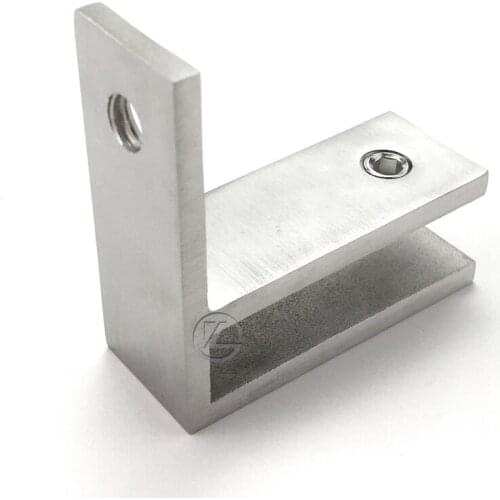 YL low price 316 satin glass to wall 90 degree glass clamp