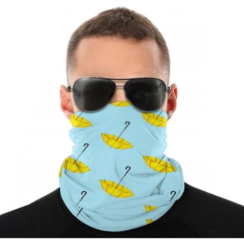 The Yellow Umbrella Scarf Half Face Mask Men Women Fashion Tube Mask Seamless Bandana Windproof Headband Outdoor Climbing