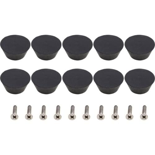 10pcs/Set Rubber Pool Cue Tip Billiard Bottom Pole Tail Protector Cover Sleeve for Snooker Club Fittings