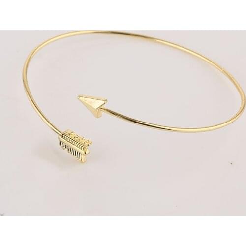 10pc New Arrival Adjustable Bangle Bracelet Mix Color Retro Arrow Shaped Jewelry For Men And Women Wholesale Free Shipping