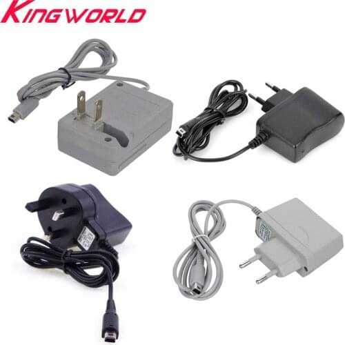 10pcs High quality US EU UK Plug power supply Charger AC Adapter for 3-DS for N-D-Si