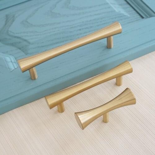 3.75" 5"Pure Copper Cupboard Drawer Knobs Brass Door Knob Bookcase Wardrobe Kitchen Cabinet Handles Modern Style Hardware Decor