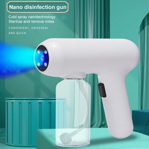 300ML Sprayer Mist Disinfection Machine Sprayer Gun USB Charging Portable Steam Wireless Blue Light Nanos Steam Sprayer 2021