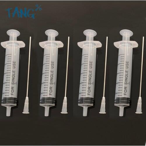 4PCS Ink Refill Tool 10ml Syringe With Blunt Needle For EPSON Canon HP Brother CISS Tank Refillable Cartridge Refilling Ink Kit
