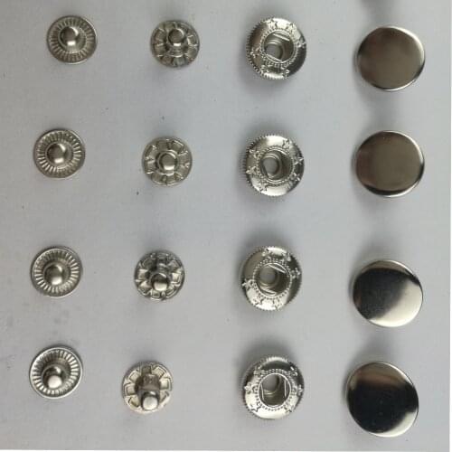 50Pcs Rapid Rivet Button Snap Fastener Combined Decorative Button Botones Para Manualidades Botoes Para Costura 10mm/12.5mm/15mm