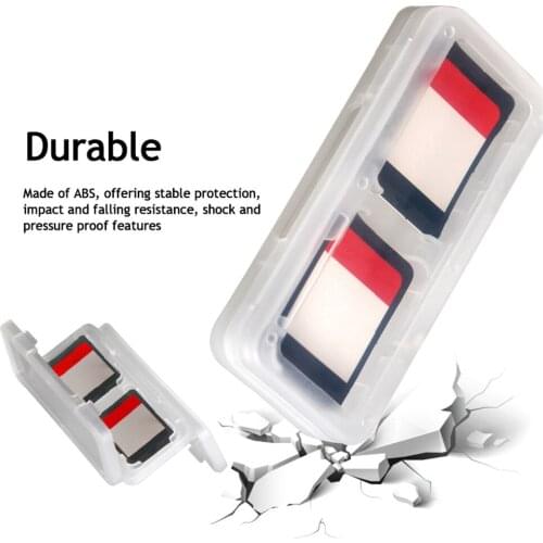 Bevigac 4-Slot ABS Game Card Case Cover Shockproof Hard Shell Protective Storage Box for Nintendo Switch Joy-Con NS NX Console