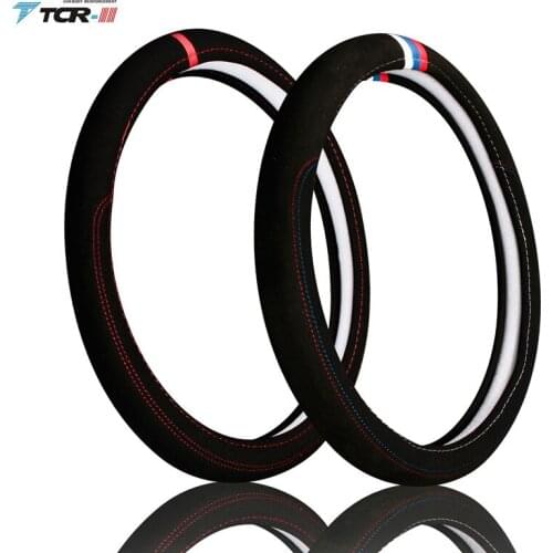 Odorless Silicone inner ring car steering wheel cover velvet anti-slip car styling accessories Steering wheel cover 38CM 40CM