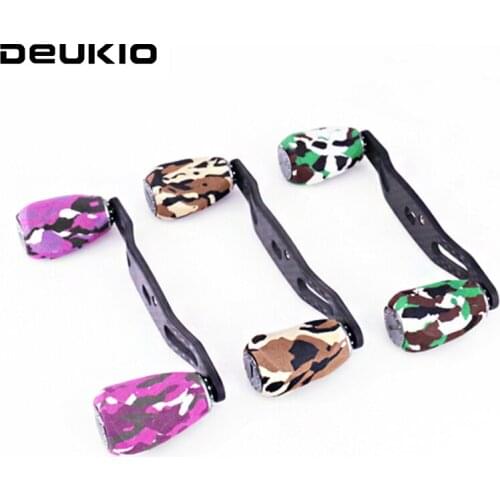 DEUKIO Drum Wheel Shimano Daiwa ABU Altinum Alloy Knob Fishing Reel Handle Carbon Fibre for Bait Casting Reel Tackle Accessory