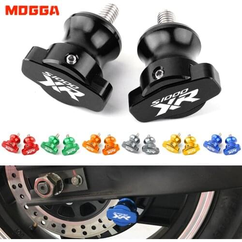 For BMW S1000XR S1000RR S1000R HP4 S1000 XR/RR/R Motorbike CNC Swingarm Spools Slider Sdand 8MM Screws 2014 2015 2016 2017 2018