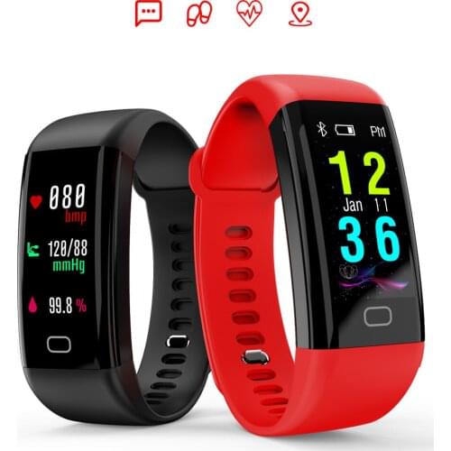 Swim Fitness Tracker Blood Pressure Heart Rate Monitor Smart Watch Sport Smart Bracelet Band Waterproof IP68 Wristband
