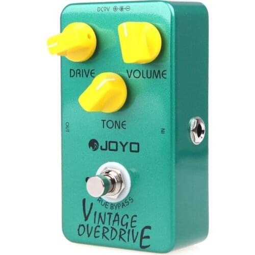 Joyo JF-01 Vintage Overdrive Guitar Effect Pedal True Bypass Minimize Tone Loss With an Updated JRC4588 Chip Overdrive Effect