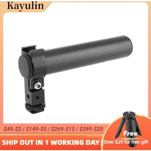 Kayulin DSLR Shoe Compatible Top Handle Carbon Fiber Made Hand Grip For DSLR Camera Cage Kit