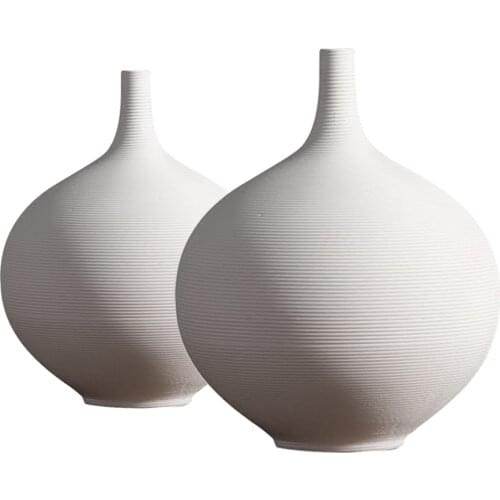 Ceramic Vase Handcraft Japanese Ikebana Flower Vase Tabletop Centerpiece L