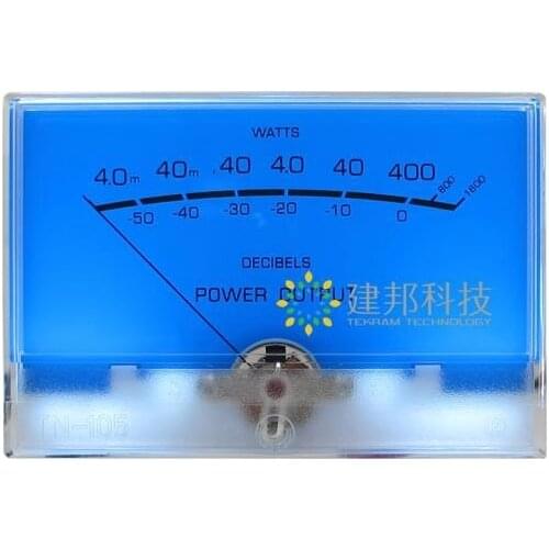 Classic McIntosh figure Lake blue Audio power Amplifier VU meter DB level Header