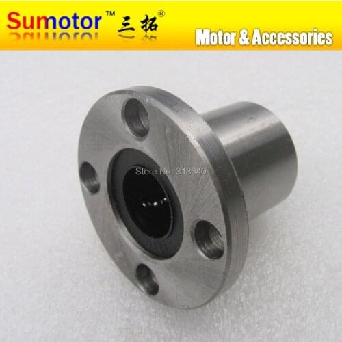 LMF20UU 20mm Round Flange Linear bushing motion ball bearing slide units CNC router CNC parts for linear guide rail rod shaft