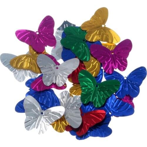 30g 29x21mm Butterfly Paillette Bulk Sequins Sewing Craft For Clothing Accessories Stage Clothing Jewelry Decorations Making