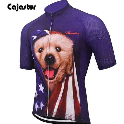 Lovely Cycling Jersey Summer Short Sleeve Bike Shirts MTB Cycling Clothing Breathable Cycling tops Cajastur
